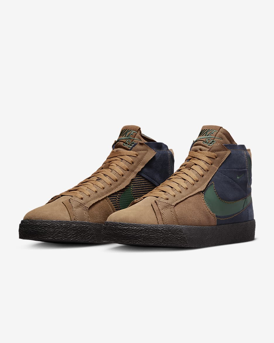 Men's nike blazer mid patchwork casual shoes hotsell